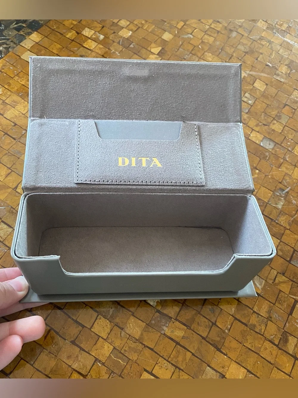 Dita gray Sunglasses case